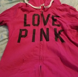 VS Pink zip up hoodie